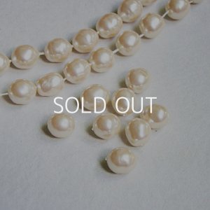 画像1: 10pcs 8~9mm baroque glas pearl