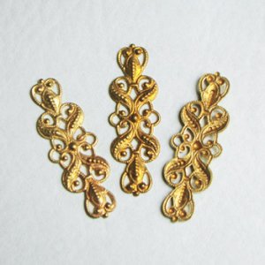 画像1: 39x13 fancy filigree bar