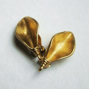 画像1: GP leaf petal earring base
