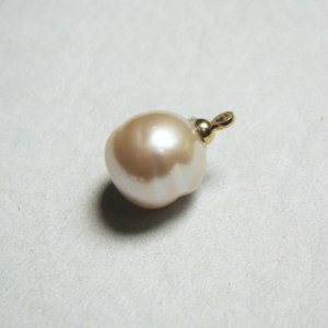 画像3: 2pcs 11~12mm 1/2 drilled baroque pearl