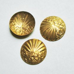 画像1: 22.5mm Deco floral medallion