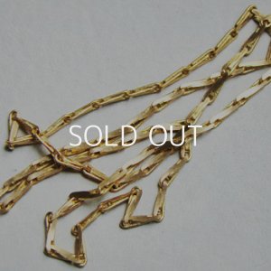 画像2: brass 8.7x2mm barley chain