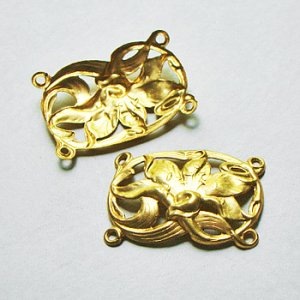 画像1: 39x27 floral 4R connector