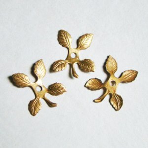 画像1: 21x18 brass leaves finding