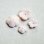 画像2: 2pcs flat flower beads "Pale Pink" (2)