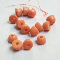 画像1: 10x5 "Lt.Coral"celluloid dome beads