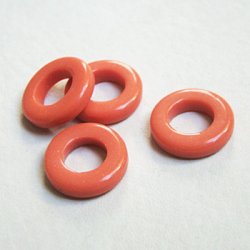 画像2: 18mm Coral plastic circle ring