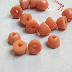 画像2: 10x5 "Lt.Coral"celluloid dome beads