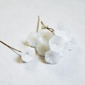 9~10mm cup flower pin "White"