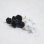 画像3: 7~8mm glass flower pin "Black" (3)