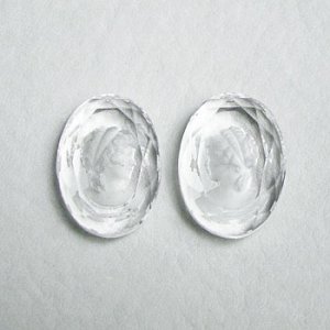 画像1: 25x18 OV clear lady cameo