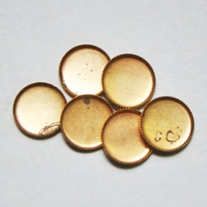 画像3: aged brass 14mm FB cup setting