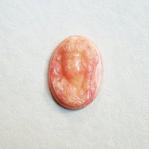画像2: 18x13 OV "Pink Marble" lady cameo