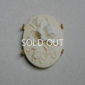 画像2: 29x21 OV "Rose" plastic cameo