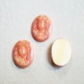 18x13 OV "Pink Marble" lady cameo