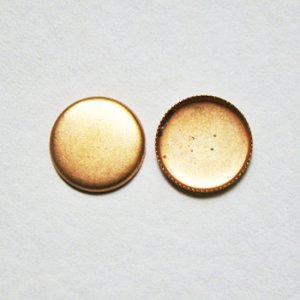 画像1: aged brass 14mm FB cup setting