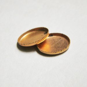 画像2: aged brass 14mm FB cup setting