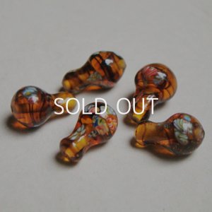画像2: 17x10 Tortoise millefiori drop beads