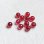 画像1: 4pcs 6mm Ruby 1/2 drilled beads (1)