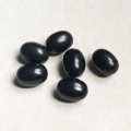 2pcs 12x9 oval Black bakelite beads