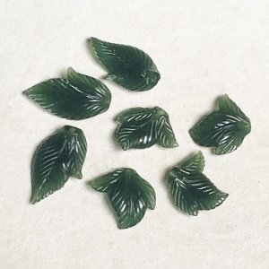 画像2: 3pcs 14x13 1/2 drilled lucite leaf 