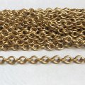 8.2x7.3 brass oval link chain