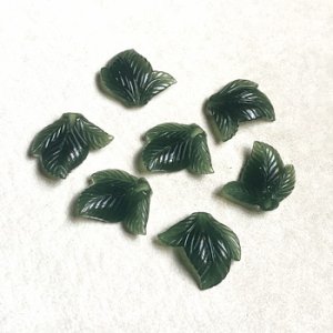 画像1: 3pcs 14x13 1/2 drilled lucite leaf 