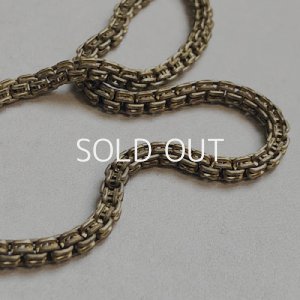 画像2: brass 3.2mm square box chain