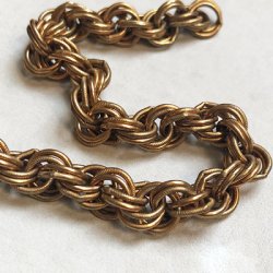 画像2: brass 8.25mm textured rope chain