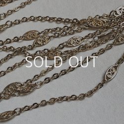 画像2: 10K GP filigree link cable chain