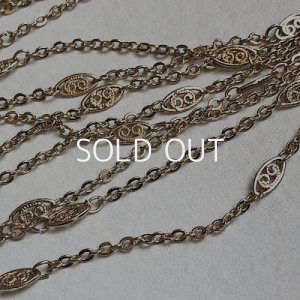 画像2: 10K GP filigree link cable chain