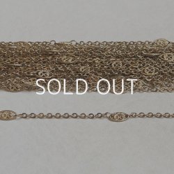 画像1: 10K GP filigree link cable chain