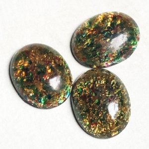 画像2: 30x23 OV multi fire opal cabochon