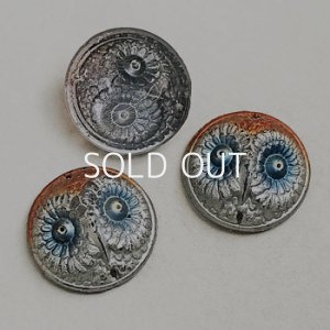 画像1: 30mm Owl Head cabochon