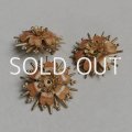 31mm "Apricot" enameled flower brooch finding