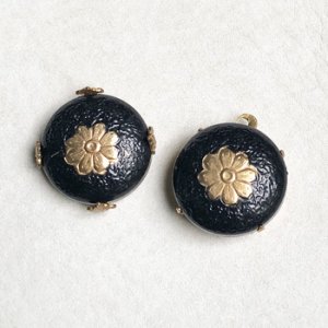 画像2: 19mm Black enameled dome finding