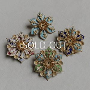 画像2: 28mm "Lt.Blue" enameled brooch finding