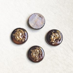 画像1: 13mm warrior cameo "Brown"