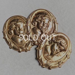 画像3: 35x29 Child brass cameo