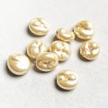 14mm baroque coin glass pearl