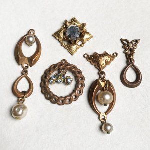 画像3: 25x27 aged brass rope circle charm