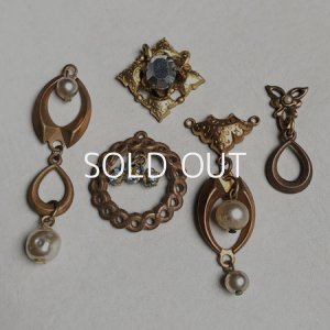 画像2: 25x15 aged brass Deco 2R connector