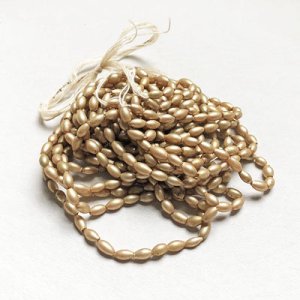 画像2: 20pcs 6x3 "Light Gold" rice pearl