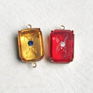画像5: 18x13 octagon Butterfly intaglio stone