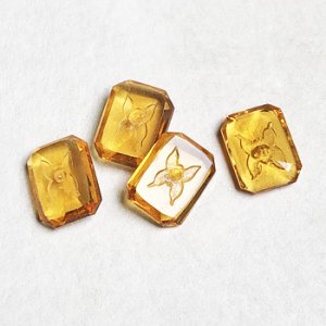 画像3: 18x13 octagon Butterfly intaglio stone
