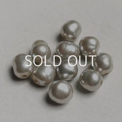 画像2: 10~12mm "Silver Gray" baroque pearl
