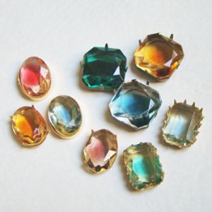 画像4: 18x18 octagon 2-tone rhinestone