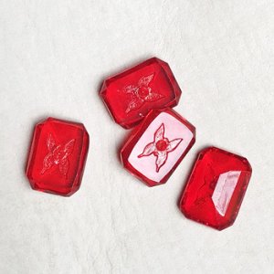 画像4: 18x13 octagon Butterfly intaglio stone