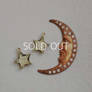 画像2: Pave Crescent Moon & Star stone set