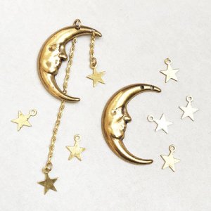 画像4: Crescent Moon & Star charm set